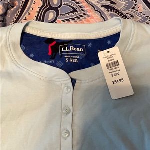 L.L. Bean long sleeve pj shirt